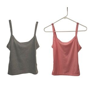 Grey AND Pink tank top
